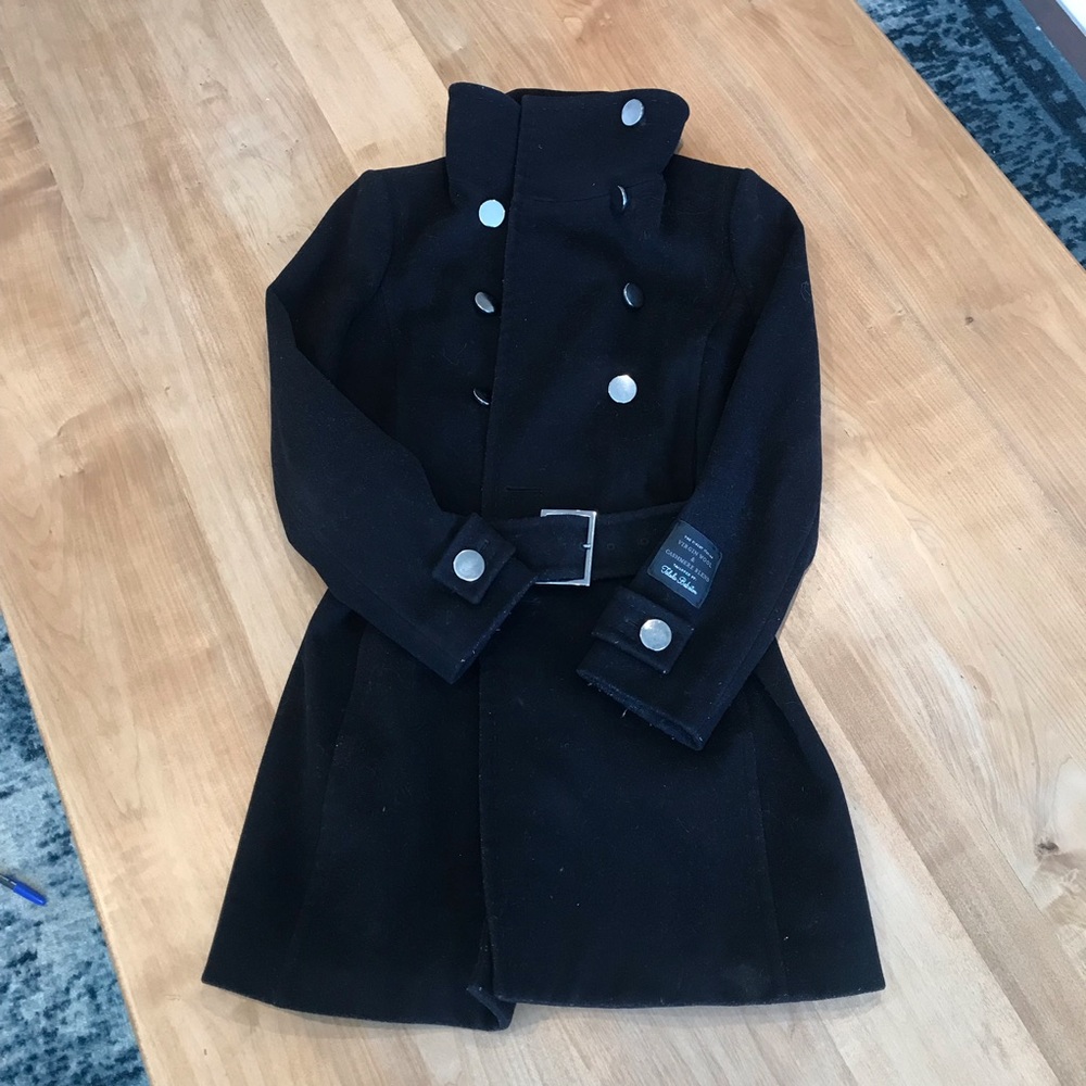 Talula Aritzia wool black coat in small.